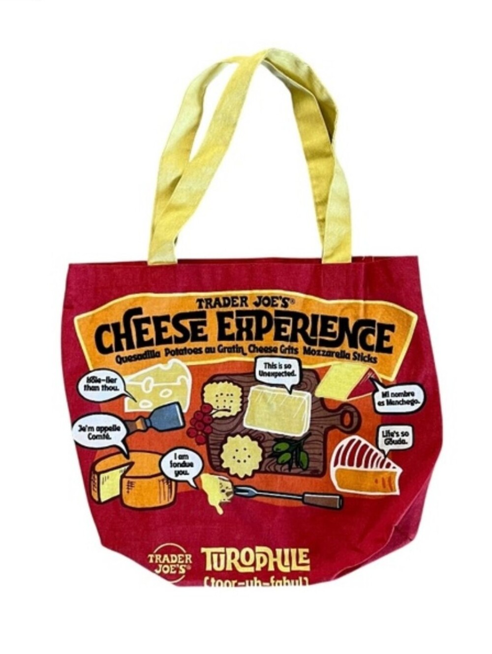 Trader Joe's Red Cheese Experience Tote Bag